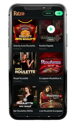 Ritzo Casino Live Roulette ROW 2