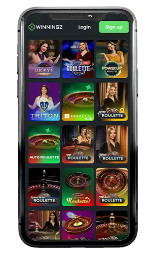 Winningz Casino Live Roulette ROW