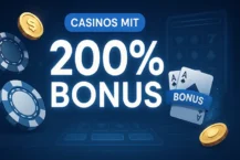Casinos mit 200% Bonus – lohnt sich dieser Einstieg wirklich?